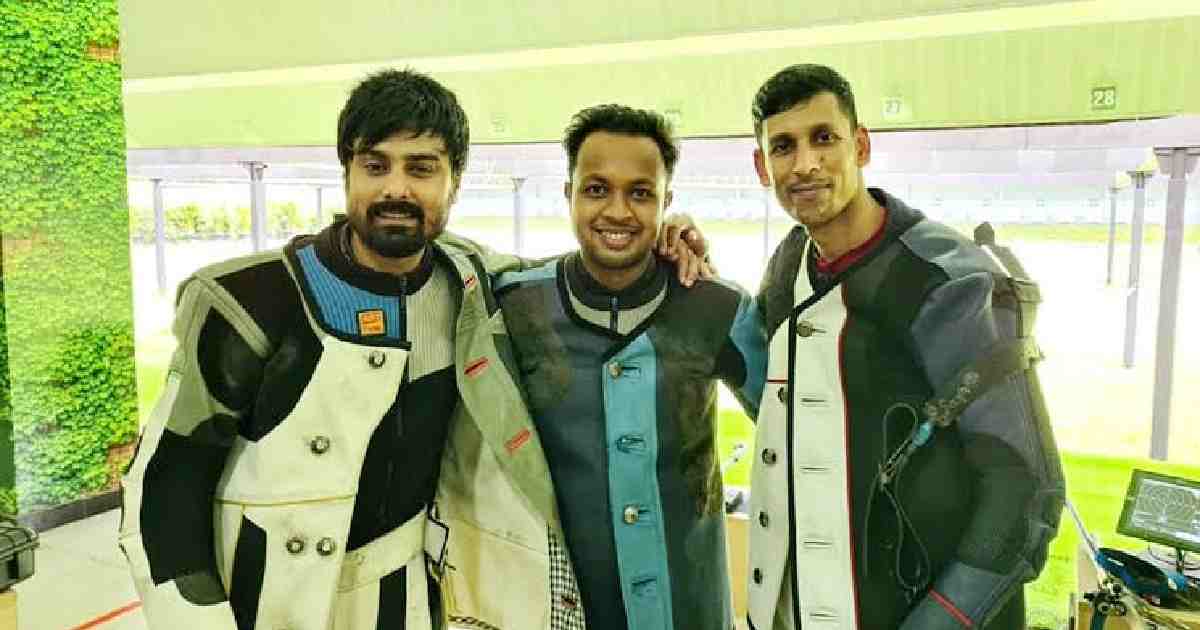 ISSF Grand Prix 2022 podium